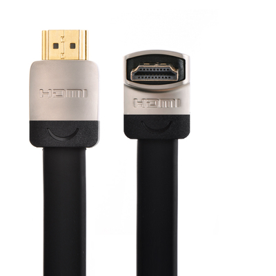 綠聯(lián)HD122 HDMI 1.4 90度彎頭扁平高清數(shù)據(jù)線(xiàn) 空間優(yōu)化與穩(wěn)定連接的明智之選
